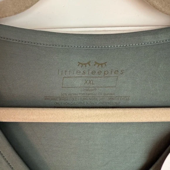 Little Sleepies Sage Long Sleeve Top - Picture 2 of 3